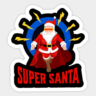 Super-Santa Sticker